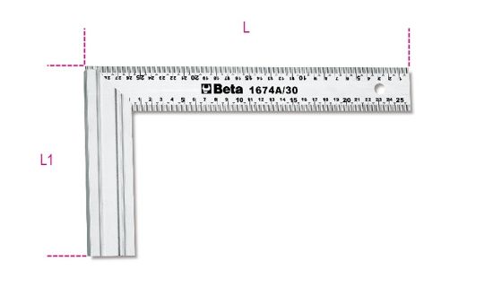 Afbeeldingen van BETA Timmermans winkelhaak 400X214MM 1674A 400