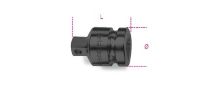 Afbeeldingen van BETA Verloopdop van ½" naar ⅜ 720/15
