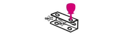 Afbeeldingen van BETA Wandhouder SGN t.b.v. 2 stubby schroevendraaiers