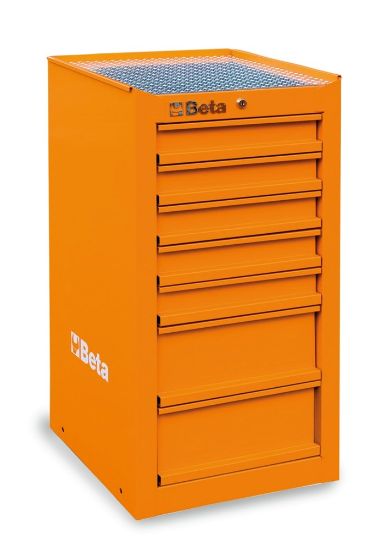 Afbeeldingen van BETA Zijkast 7 lades oranje C38L-O