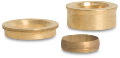 Afbeeldingen van Verloopstuk messing 22X12MM spie/knel