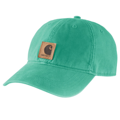 Afbeeldingen van CARHARTT Canvas pet + Carhartt-label 100289 sea green onesize