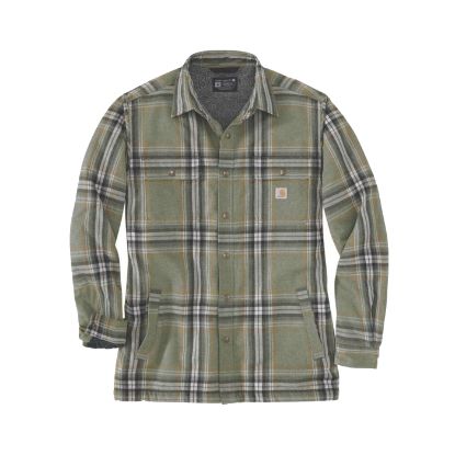 Afbeeldingen van CARHARTT Overhemd flannel sherpa geruit 105430 basil S