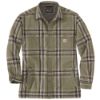 Afbeeldingen van CARHARTT Overhemd flannel sherpa geruit 105430 basil L