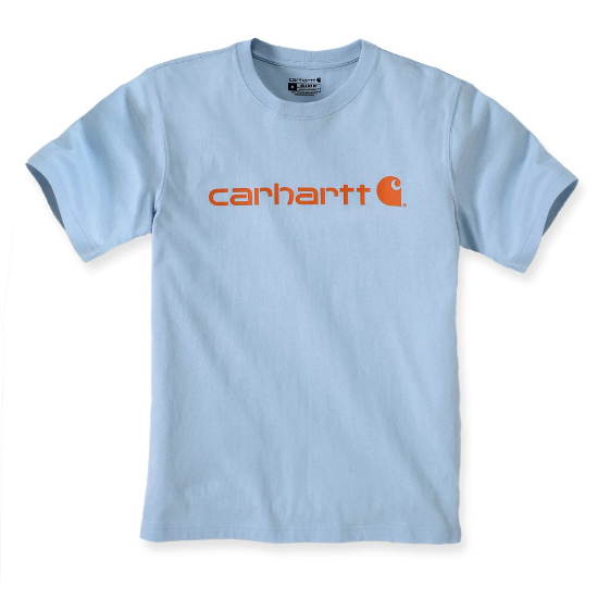 Afbeeldingen van CARHARTT T-shirt met logo 103361 moonstone L