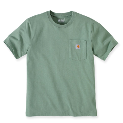 Afbeeldingen van CARHARTT T-shirt + zak 103296 jade heather L