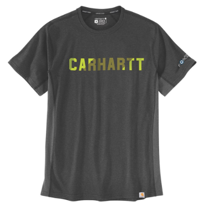 Afbeeldingen van CARHARTT T-shirt met blok logo 105203 carbon heather 2XL