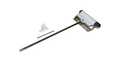 Afbeeldingen van DX Deursluiter variabel instelbare zwaarte 1-2 staal wit met borgstift & pen