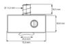 Afbeeldingen van DX Oplegslot smal met cilinderslot DX SKG*® buiten draaiend sleutelnummer 011 zilvergrijs