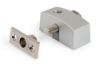 Afbeeldingen van DX Oplegslot smal met cilinderslot DX SKG*® buiten draaiend sleutelnummer 011 zilvergrijs