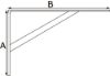 Afbeeldingen van DOLLE Plankdrager BEAM met schoor staal wit 205X295MM