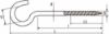 Afbeeldingen van DX Schroefhaak houtdraad zware uitvoering VZ 6,00X82/120MM