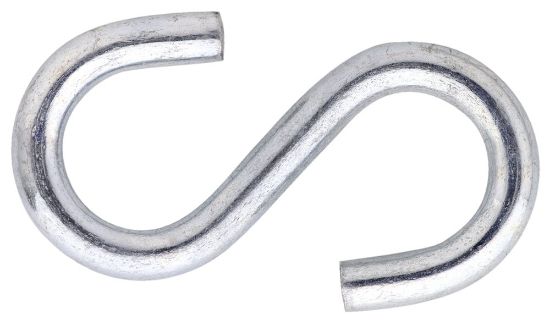 Afbeeldingen van S-haak VZ 4MM per stuk gelabeld