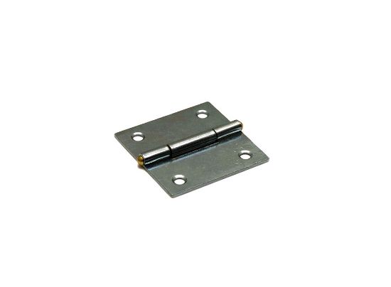 Afbeeldingen van DX Smalscharnier staal VZ vaste messing pen 40X40MM