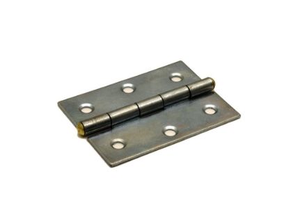 Afbeeldingen van DX Smalscharnier staal VZ vaste messing pen 60X46MM