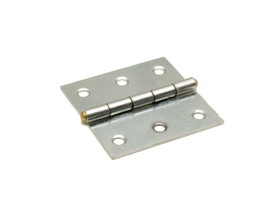 Afbeeldingen van DX Smalscharnier staal VZ vaste messing pen 50X50MM