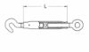 Afbeeldingen van DX Spanschroef haak-oog DIN1478 VZ 30MM