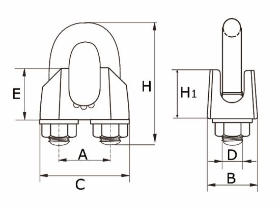 Afbeeldingen van DX Staaldraadklem type 741 VZ