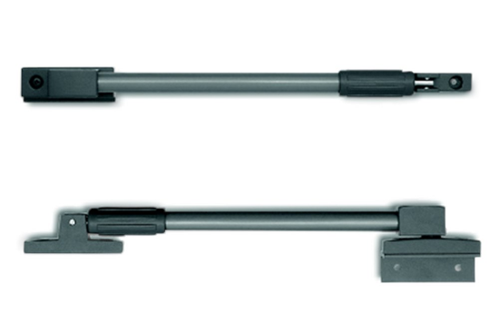 Afbeeldingen van DX Telescopische raamuitzetter zilver-antraciet naar binnen- & buitendraaiend 325-445MM