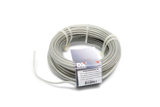 Afbeeldingen van DX Waslijndraad PVC transparant 20M