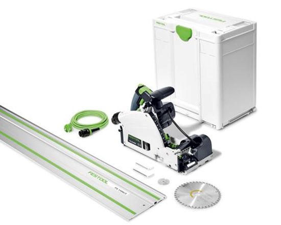 Afbeeldingen van FESTOOL Invalcirkelzaag met voorritsfunctie TSV 60 KEBQ-Plus-FS 168MM 1500W met geleiderail