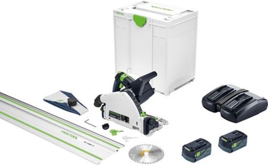Afbeeldingen van FESTOOL Accu invalcirkelzaag TSC 55 KEBI-Plus/XL-FS 18V 5,0Ah inclusief geleiderail in Systainer