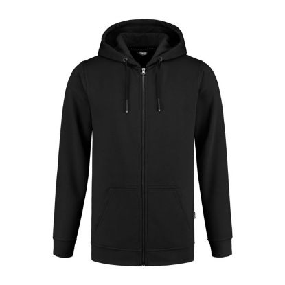 Afbeeldingen van IMAGE Hoodie met rits Semi SlimFit Sweeny 14003 zwart 3XL