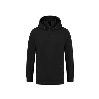 Afbeeldingen van IMAGE Hoodie met rits kraag en getapte ritszakken Sherman Raglan 14006 zwart XL