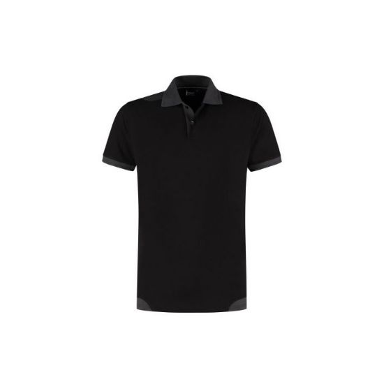 Afbeeldingen van IMAGE Poloshirt bicolour Semi SlimFit Parker 11011 zwart/grijs 3XL