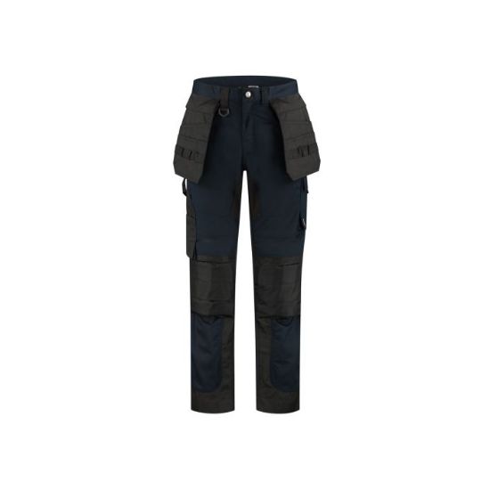 Afbeeldingen van IMAGE Werkbroek High Worker + afritsbare toolpockets Wickett 33003 zwart 48