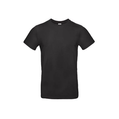 Afbeeldingen van B&C T-shirt E190 5TU03T R-hals zwart 2XL