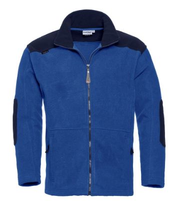 Afbeeldingen van SANTINO Fleecejack bicolour Trento royal/navy 4XL