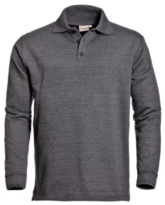 Afbeeldingen van SANTINO Polosweater Basic Rick donker grijs 3XL