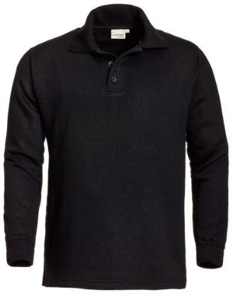 Afbeeldingen van SANTINO Polosweater Basic Rick zwart 3XL