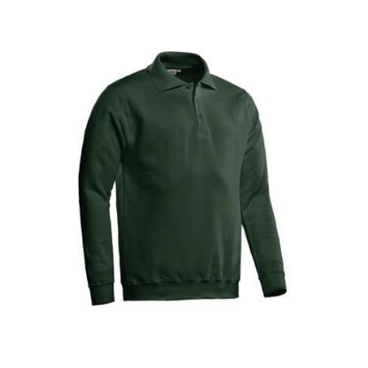 Afbeeldingen van SANTINO Polosweater Basic Robin donker groen XS