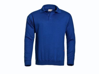 Afbeeldingen van SANTINO Polosweater Basic Robin navy