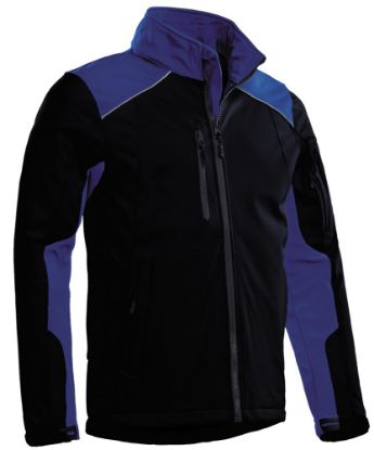 Afbeeldingen van SANTINO Softshell jack bicolour Tour navy/royal 4XL