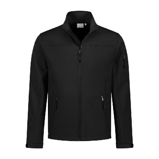 Afbeeldingen van SANTINO Softshell jas Basic Santo zwart 5XL
