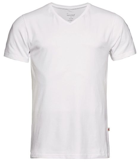 Afbeeldingen van SANTINO T-shirt Basic Jazz V-neck wit XS