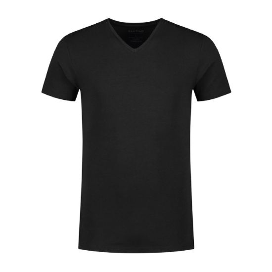 Afbeeldingen van SANTINO T-shirt V-hals Eco-Line Jonaz zwart 3XL