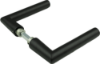 Afbeeldingen van OXLOC Deurkruk haaks-model Nice aluminium zwart 37-52MM