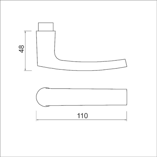 Afbeeldingen van OXLOC Deurkruk blokmodel Bordeaux aluminium zwart 38-42MM
