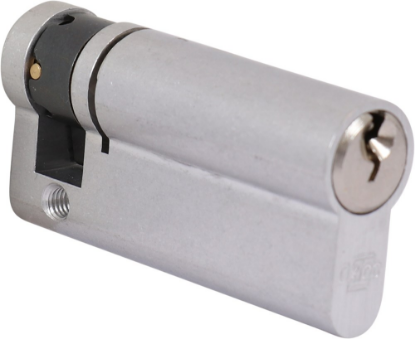 Afbeeldingen van OXLOC Profielcilinder enkel O3 vernikkeld 10/55MM SKG**