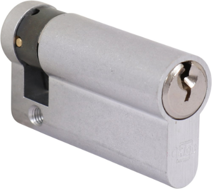 Afbeeldingen van OXLOC Profielcilinder enkel O3 vernikkeld 10/50MM SKG**