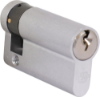 Afbeeldingen van OXLOC Profielcilinder enkel O3 vernikkeld 10/45MM SKG**