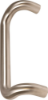Afbeeldingen van OXLOC Deurgreep 610 rond schroefdeel RVS mat 32X332MM