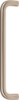Afbeeldingen van OXLOC Deurgreep 600 rond schroefdeel RVS mat 32X332MM
