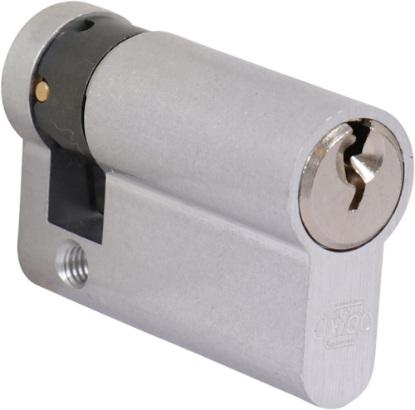 Afbeeldingen van OXLOC Profielcilinder enkel O3 vernikkeld 10/40MM SKG**