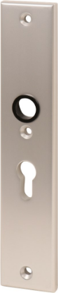 Afbeeldingen van OXLOC Veiligheidslangschild krukgat + profielcilinder binnen rechte hoeken aluminium PC55