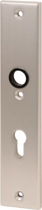 Afbeeldingen van OXLOC Veiligheidslangschild krukgat + profielcilinder binnen rechte hoeken aluminium PC72